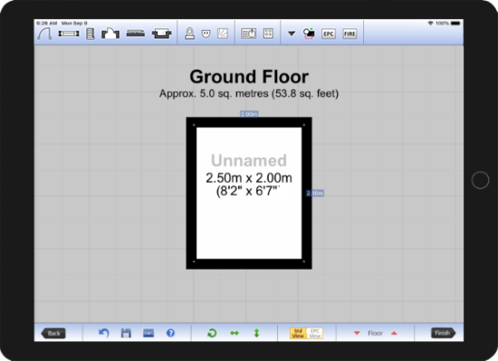 ipad room drawn